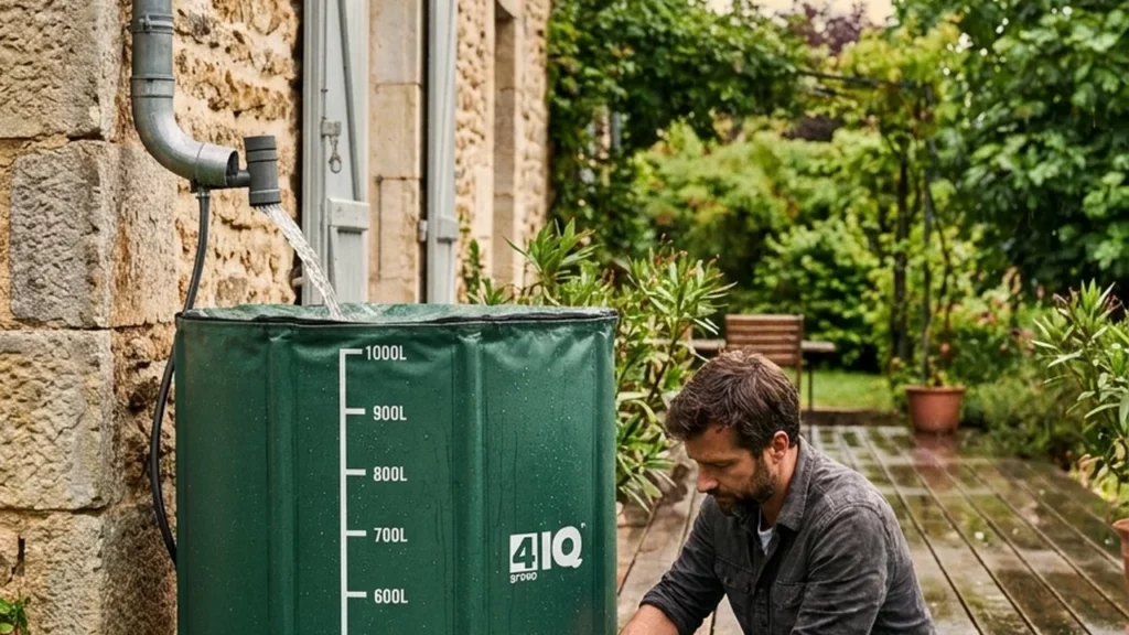 François Guillet teste 4IQ Réservoir Eau de Pluie 1000L : Avis Complet et Test