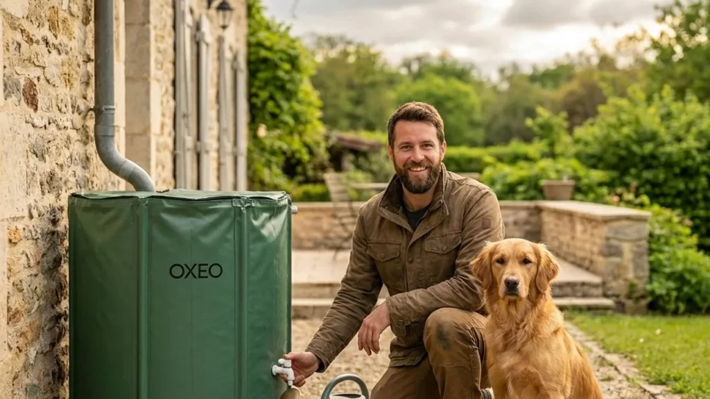 Roland Vitrolles teste Oxeo Réservoir Récupérateur Eaux de Pluie 550L : Avis Complet