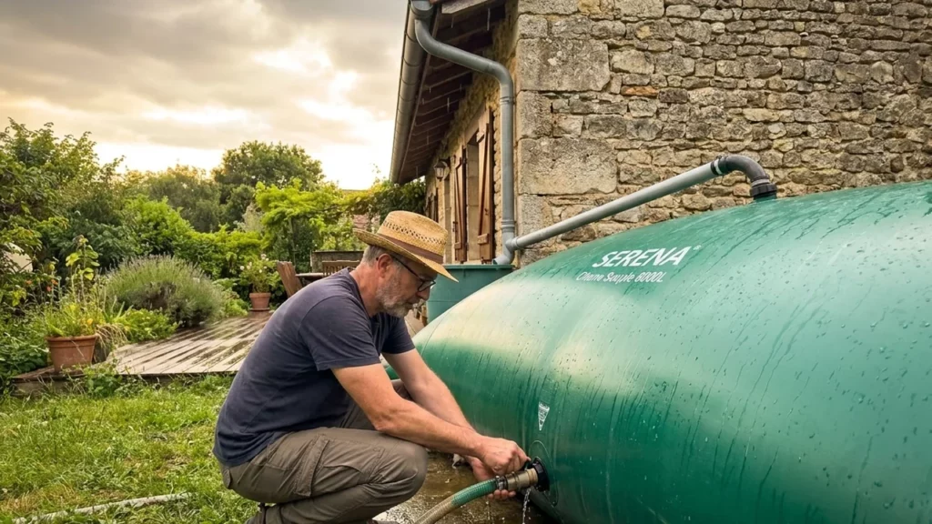 Roland Vitrolles teste SERENA Citerne Souple 8000L : Avis Complet sur ce Récupérateur d&rsquo;Eau de Pluie