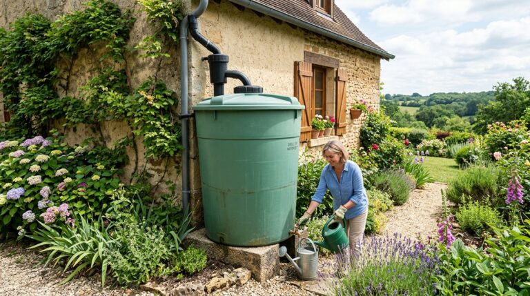 économies eau récupérateur eau de pluie grande capacité - Image de couverture
