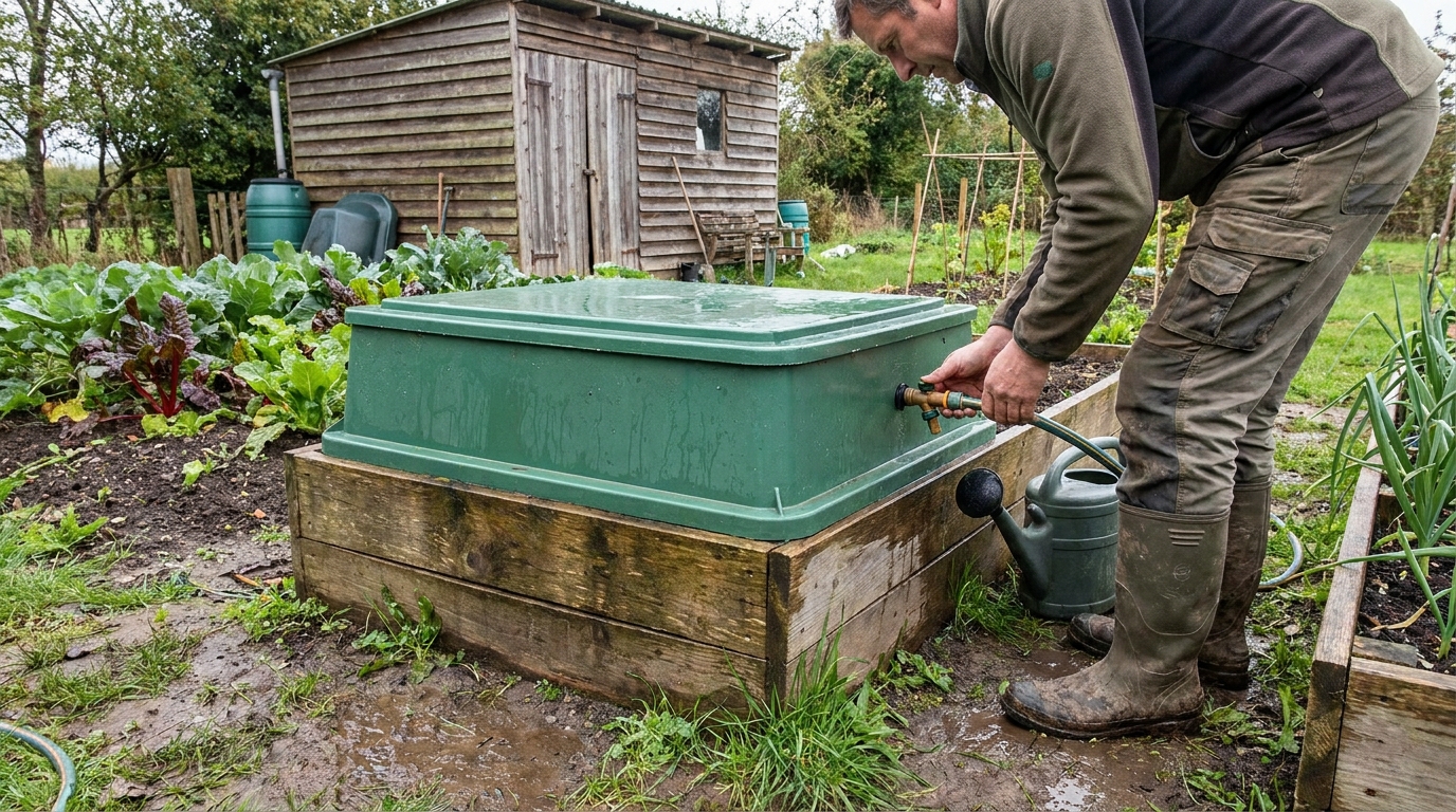 rehausse récupérateur eau de pluie utilité en situation réelle